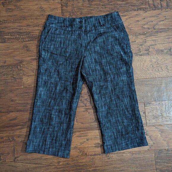 Sandro Capris Crop Dress Pant Gray 6 - Picture 2 of 5